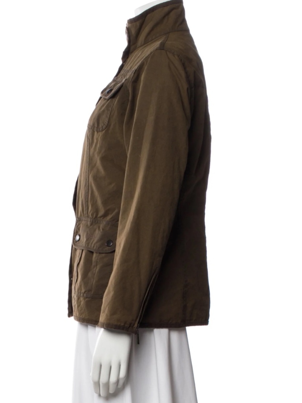 BARBOUR Utility Jacket Waxed Cotton Brown   Size: 6 - Picture 6 of 13